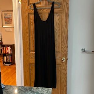Black midi dress